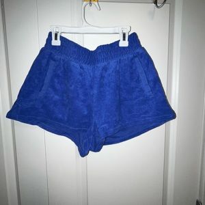 Aerie Terry cloth shorts (blue-small)